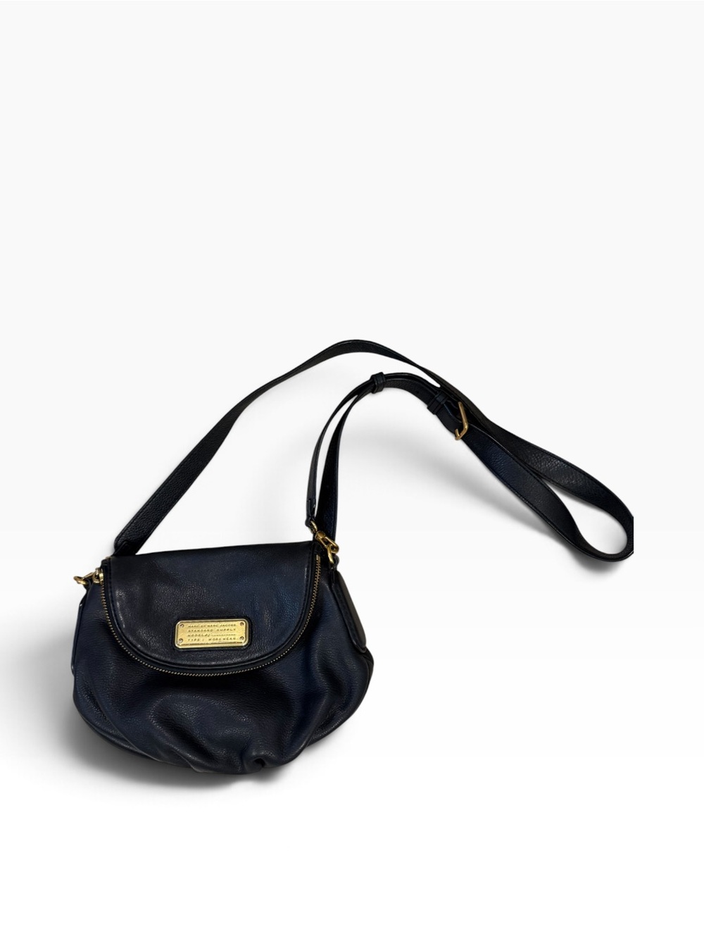 Marc by Marc Jacobs Classic Q Natasha Black Leather Crossbody Bag